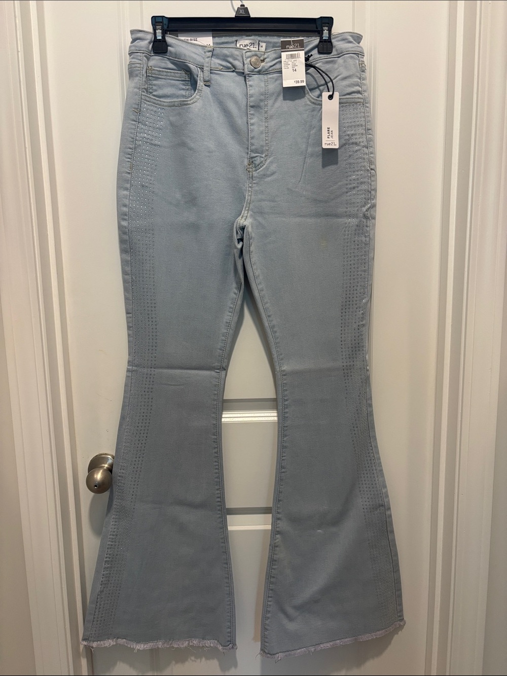 Rue21 Light Blue High-Rise Flared Jeans